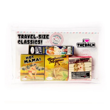 TRAVEL SET WITH COSMETICS BAG 4PC
