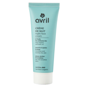 CRÈME DE NUIT PEAUX SÈCHES & SENSIBLES  CERTIFIÉE BIO