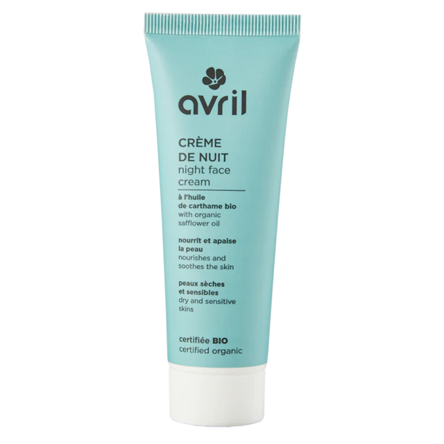 CRÈME DE NUIT PEAUX SÈCHES & SENSIBLES  CERTIFIÉE BIO