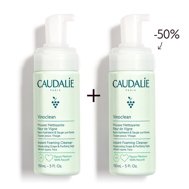 DUO MOUSSE NETTOYANTE FLEUR DE VIGNE