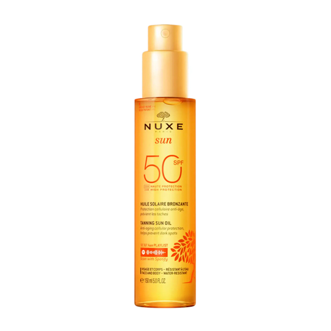 HUILE SOLAIRE BRONZANTE HAUTE PROTECTION SPF50 VISAGE ET CORPS