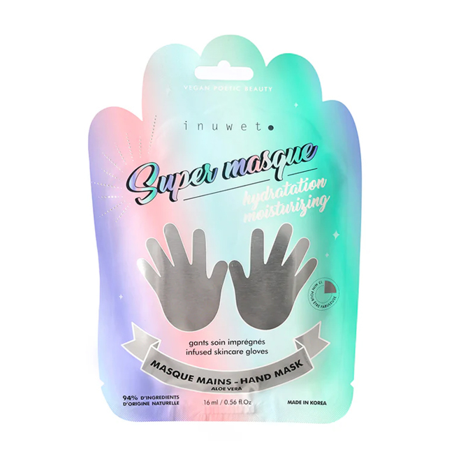 MASQUE MAINS GANTS IMPRÉGNÉS HYDRATANT