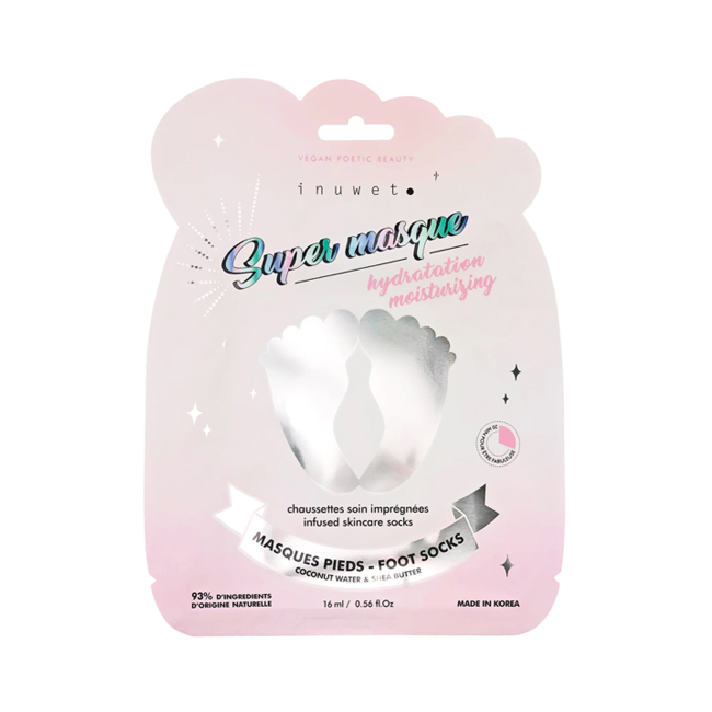 MASQUE PIEDS CHAUSSETTES IMPRÉGNÉES HYDRATANT